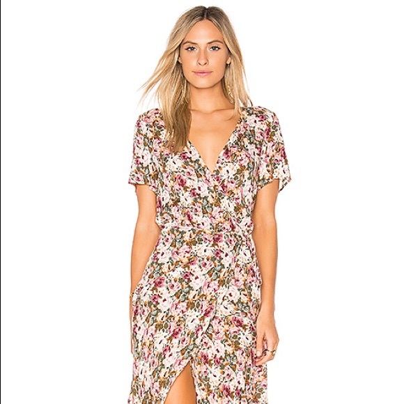 auguste daisy love wrap maxi dress